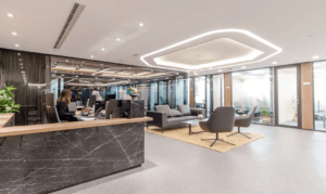 Elegant Office Reception Area